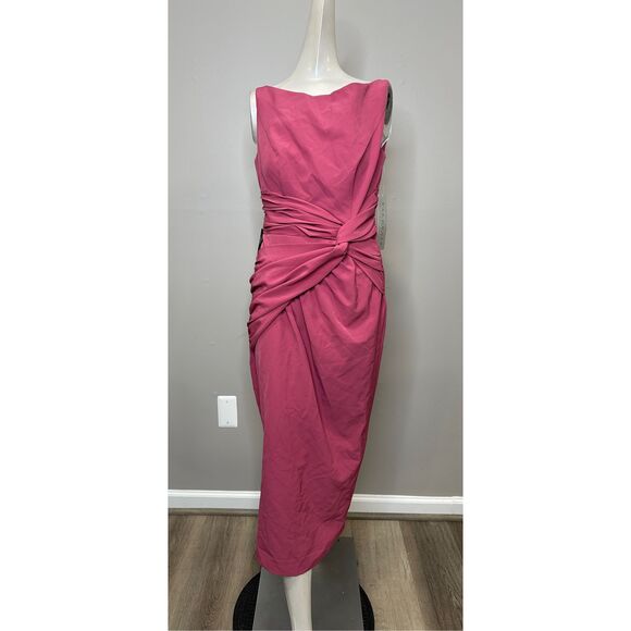 NWT KAY UNGER SABINA KNOT DRESS SIZE 4 $278 - Picture 4 of 10